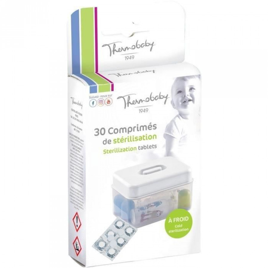 30 tablete pentru sterilizare la rece Thermobaby 2