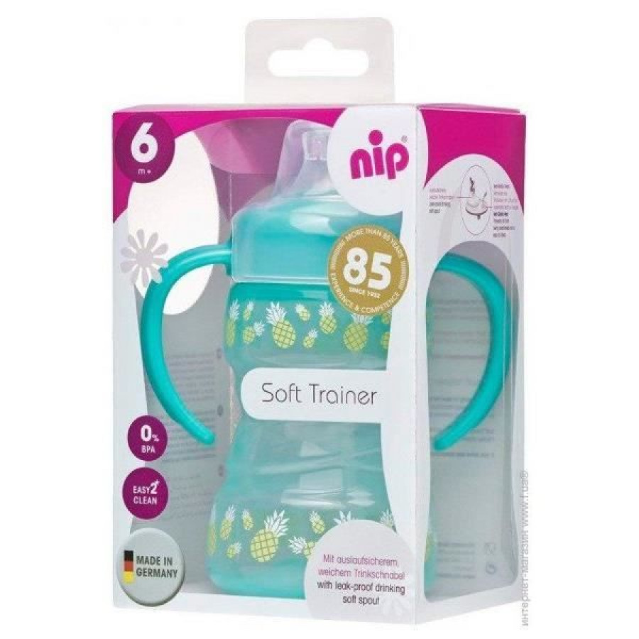 Cana de baut Soft Trainer, 6 luni +, 260 ml Nip 35101 1