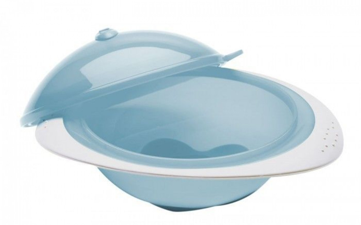 Castron cu capac pentru microunde Myosotis blue 0