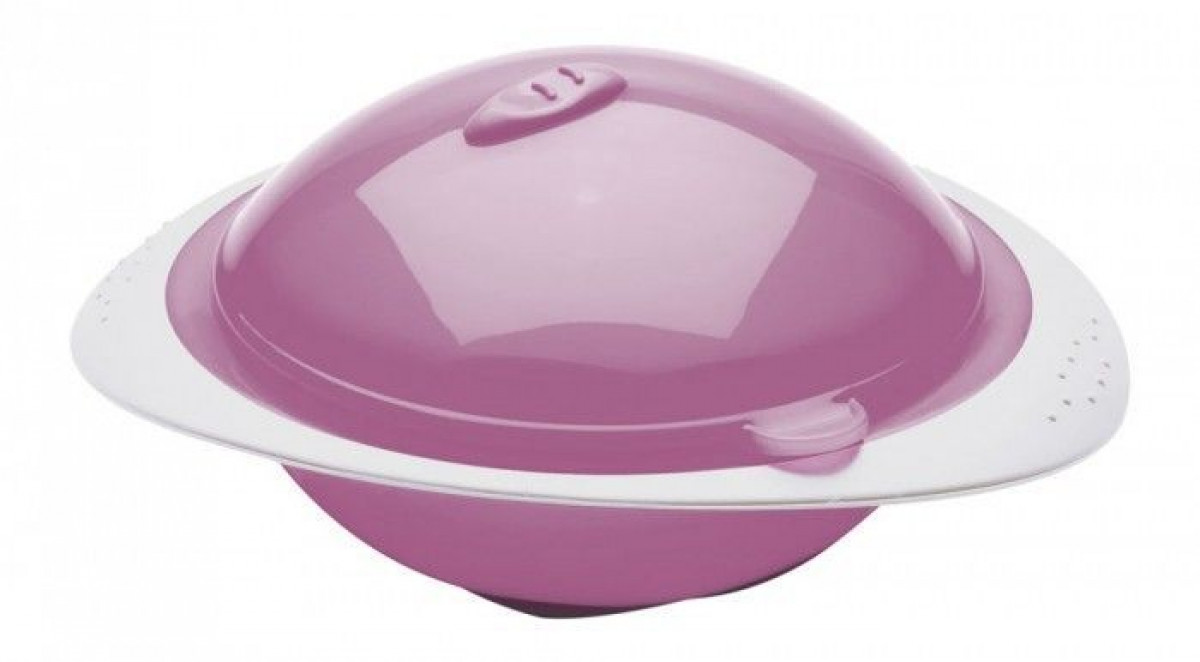 Castron cu capac pentru microunde Orchid pink 0