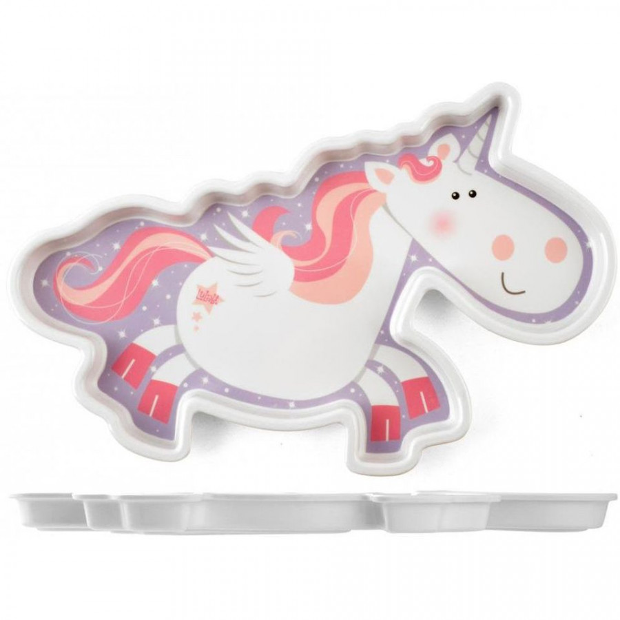Farfurie melamina Fairy Tales - Unicorn Lulabi 7945300 1