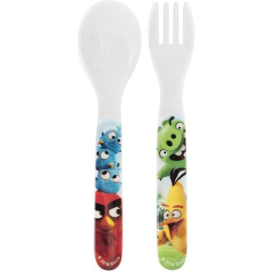 Set lingurita si furculita melamina Angry Birds Lulabi 8161550 0