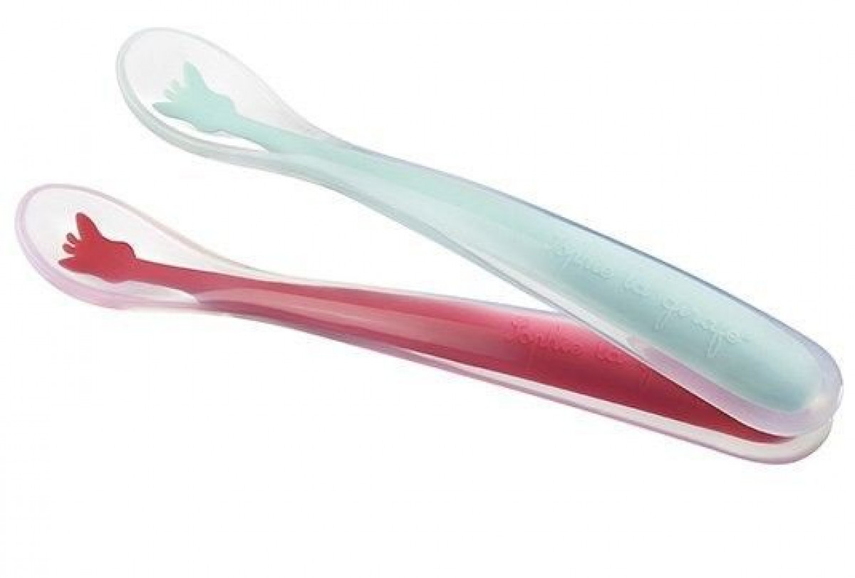 Vulli Set 2 lingurite silicon Girafa Sophie 0