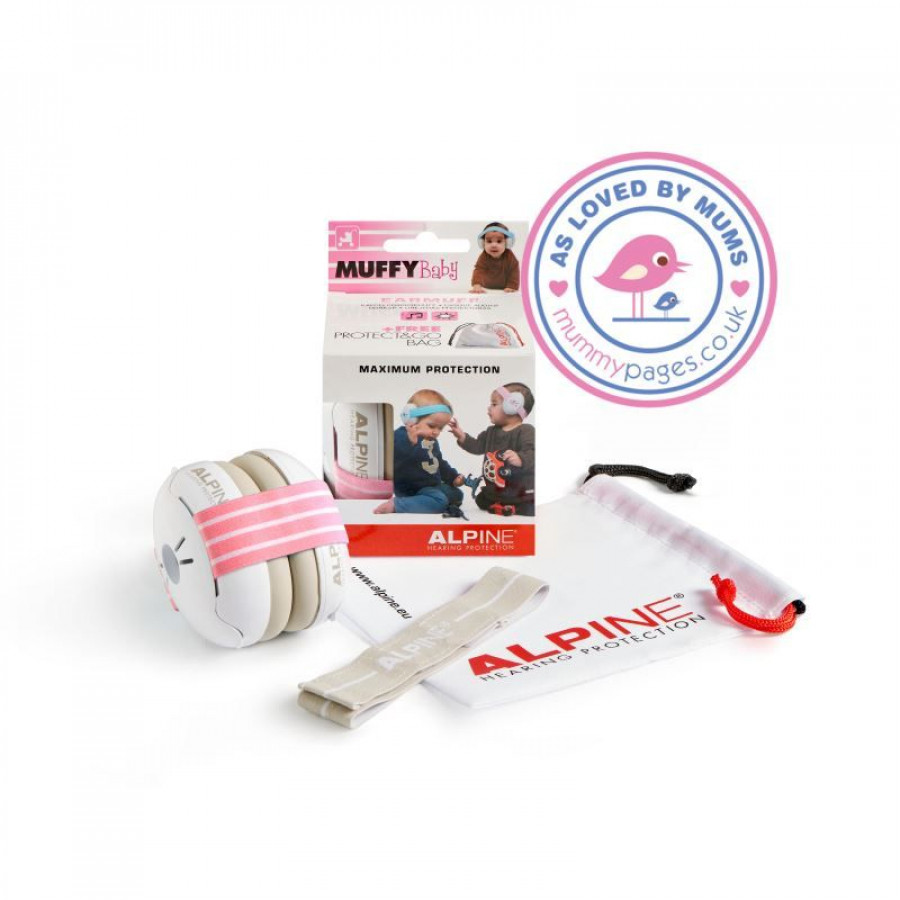 Casti antifonice pentru bebelusi ALPINE Muffy Baby Pink ALP24951 3