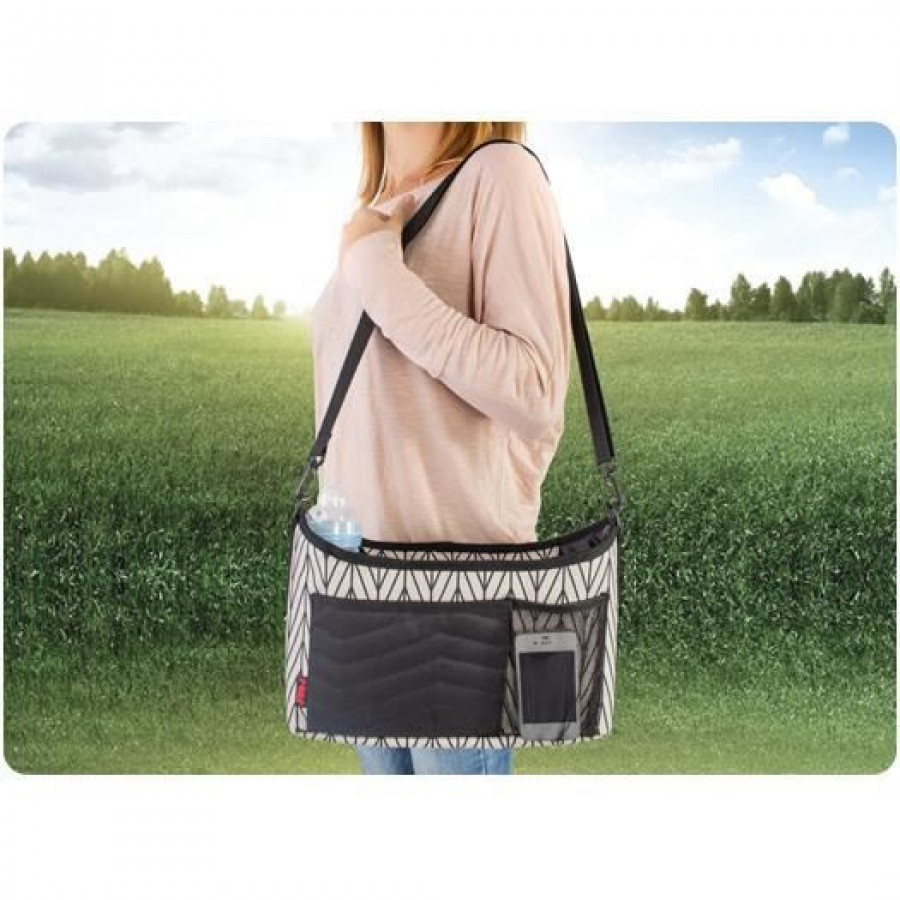 Geanta organizator cu aleza pentru schimbat scutecul bebelusului Reer Clip&Go Vario 84072 7