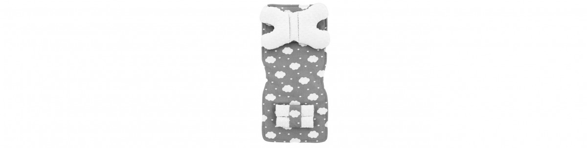 Set 5 in 1 pentru carucior Minky, salteluta, perna, 2 protectii centuri si curelusa Tutumi TT345 1