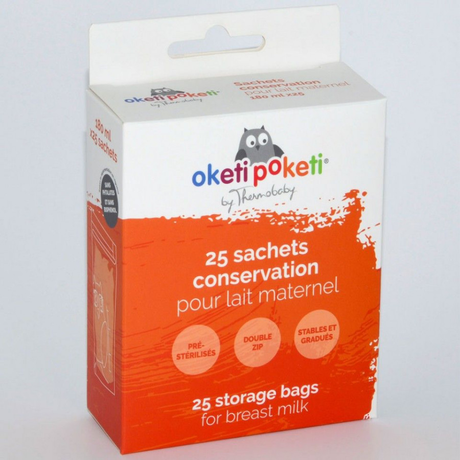 Set 25 pungi stocare pentru lapte matern Oketi Poketi 1