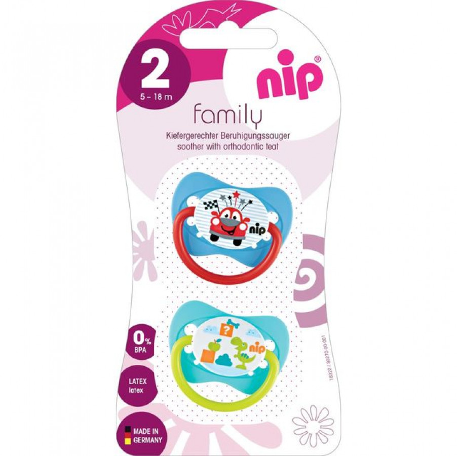 Suzeta Family Latex marimea 2 (5 - 18 luni), nip 31001 0