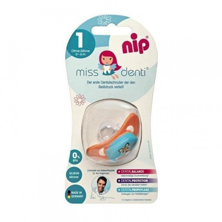 Suzeta Miss Denti marimea 1 (fara dinti) 0-6 luni, nip 31800 0