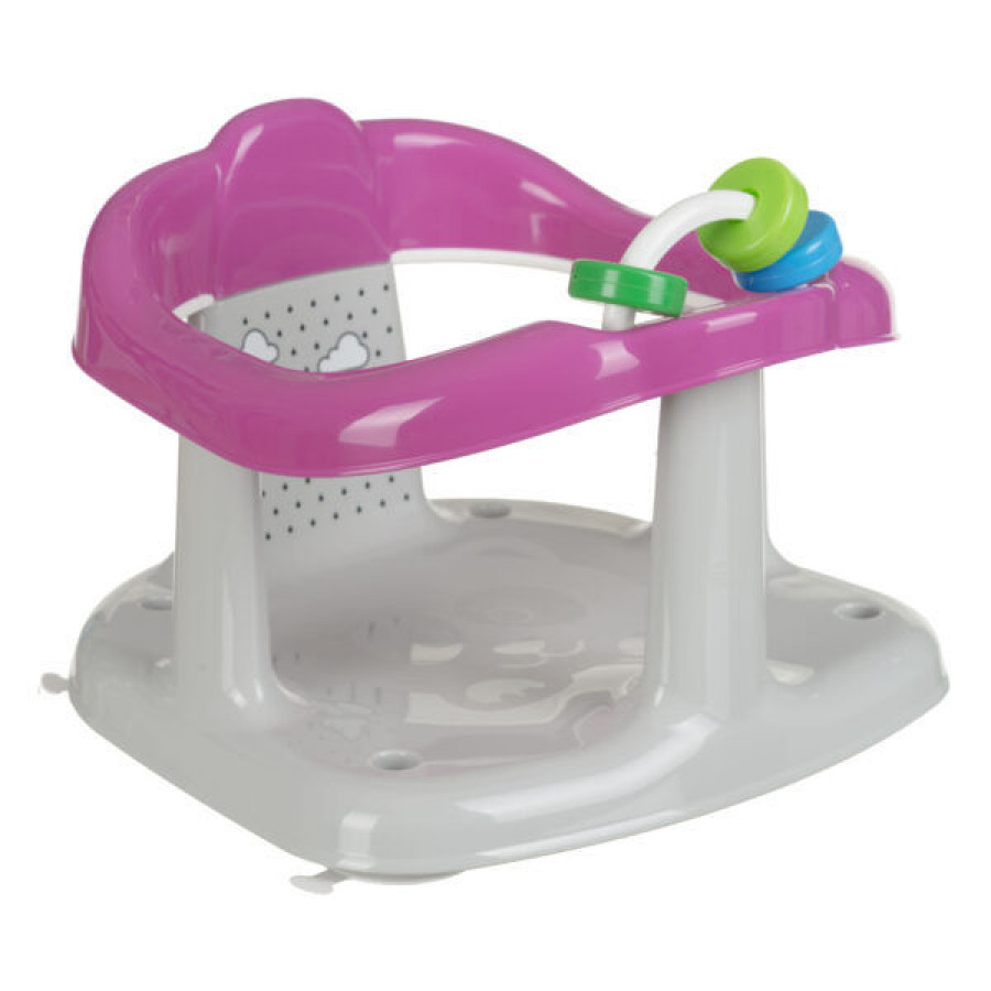 Scaun de baie bebelusi Panda Grey-Pink 0