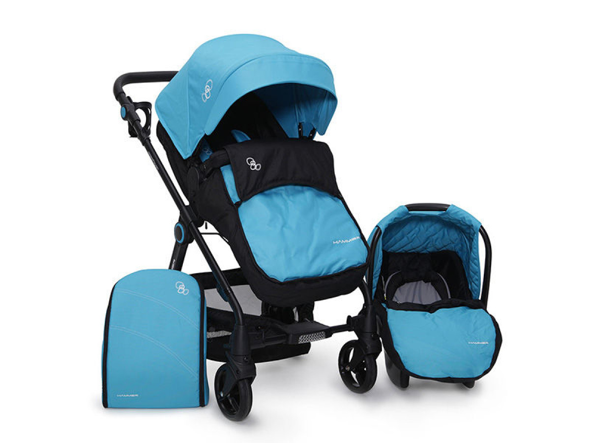 Carucior copii transformabil Cangaroo Hammer Blue 0