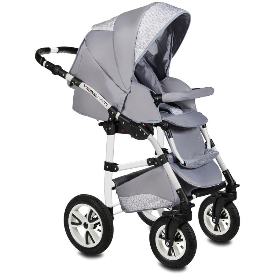 Carucior Flamingo Easy Drive 3 in 1 - Vessanti - Light Gray 1