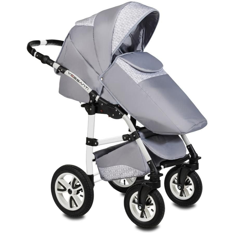 Carucior Flamingo Easy Drive 3 in 1 - Vessanti - Light Gray 2