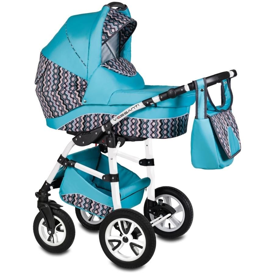 Carucior Flamingo Easy Drive 3 in 1 - Vessanti - Turquoise 0