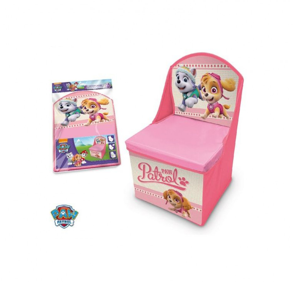 Scaun pliabil cu spatar si spatiu depozitare Paw Patrol SunCity LQ3004 1