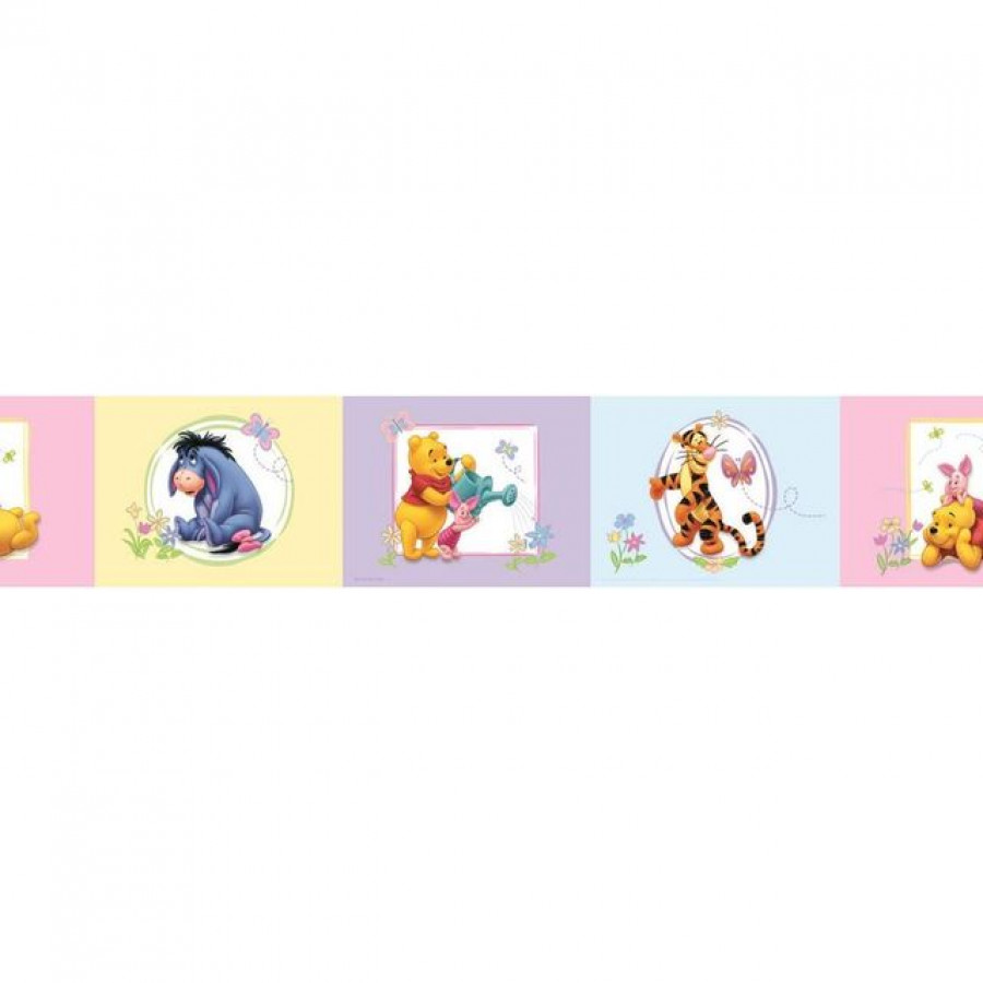 Bordura autoadeziva perete 5m Winnie the Pooh Acre Wood RO42323 0