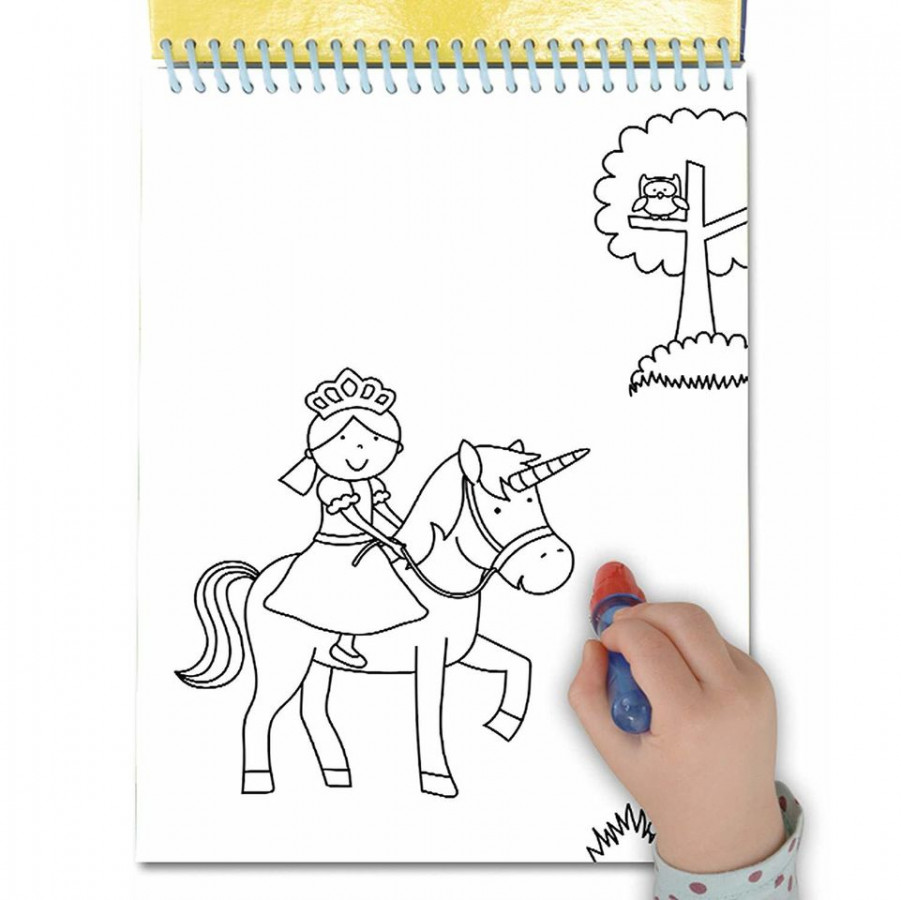 Water Magic: Carte de colorat Unicorni 1
