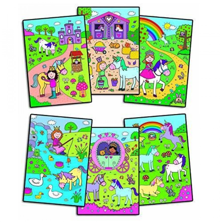 Water Magic: Carte de colorat Unicorni 4