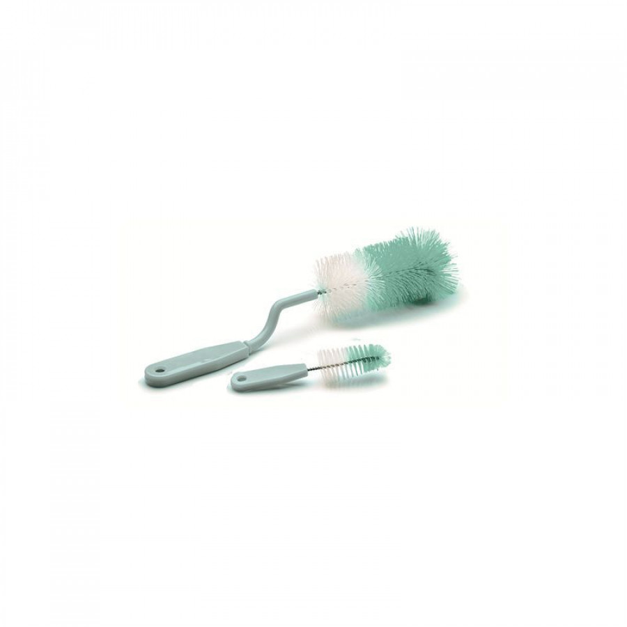 Set 2 perii pentru biberoane si tetine -Celadon Green 0
