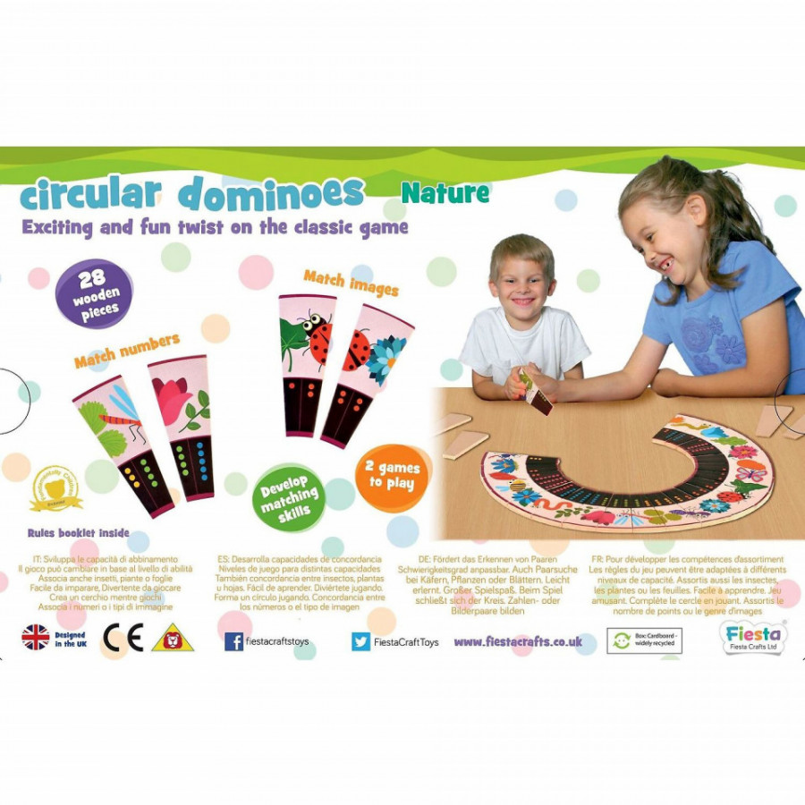 Joc Domino Circular Natura Fiesta Crafts FCT-2928 3