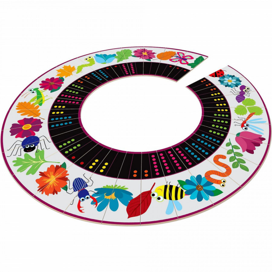 Joc Domino Circular Natura Fiesta Crafts FCT-2928 4
