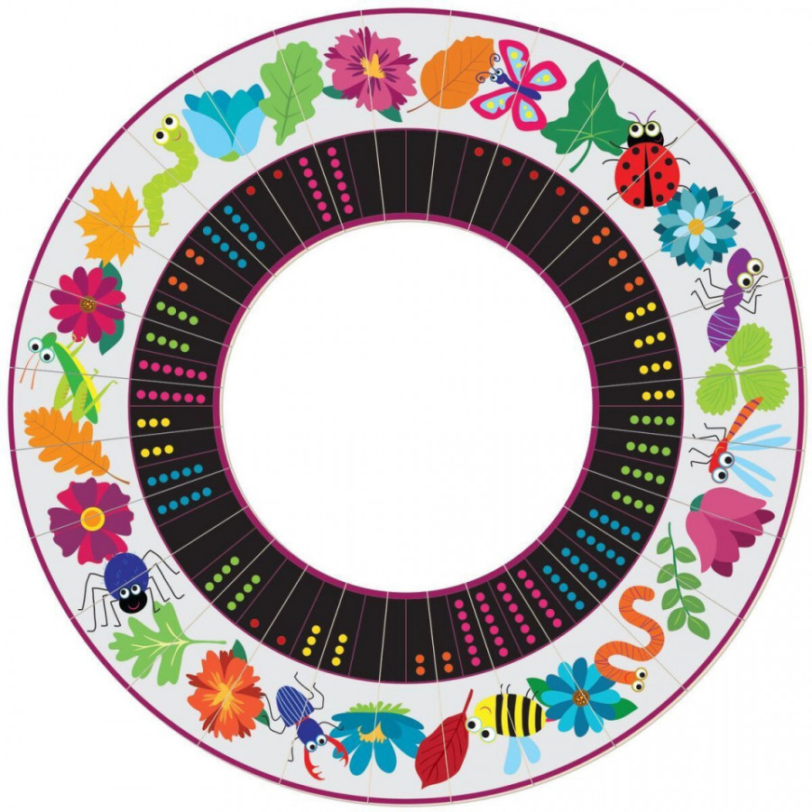 Joc Domino Circular Natura Fiesta Crafts FCT-2928 6