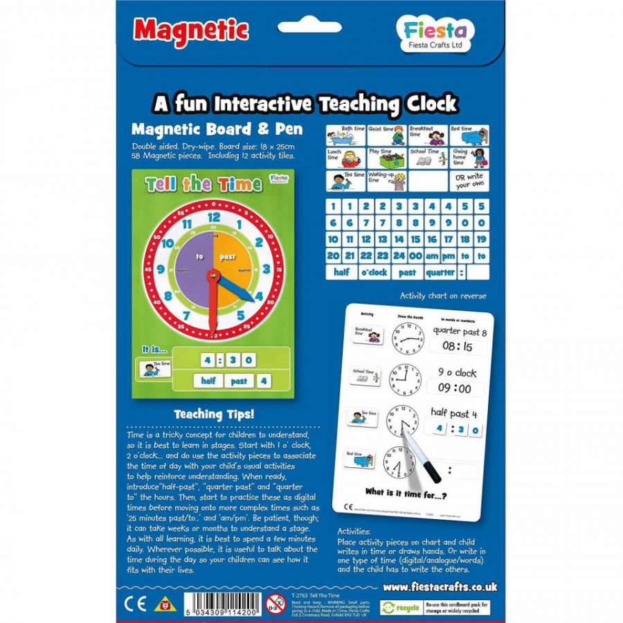 Set magnetic Cat e Ceasul Fiesta Crafts FCT-2763 1