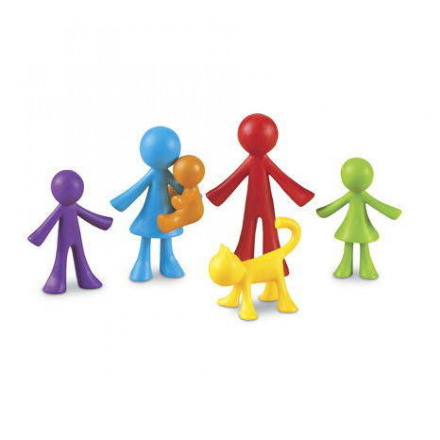 Set pentru sortat si numarat - Familia mea (72 piese) 0