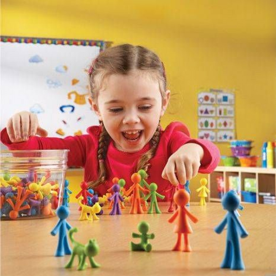 Set pentru sortat si numarat - Familia mea (72 piese) 1