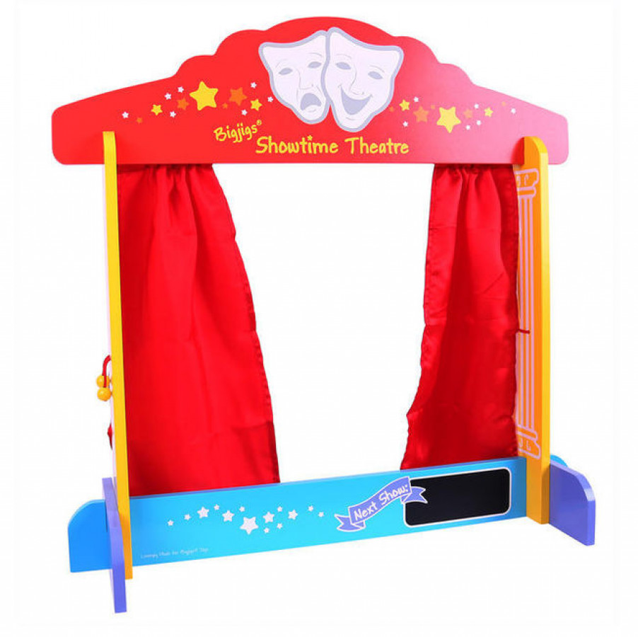 Teatru de papusi din lemn 1