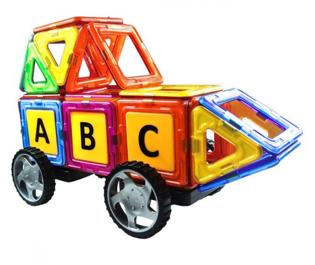 Set de constructie magnetic - 66 piese 1