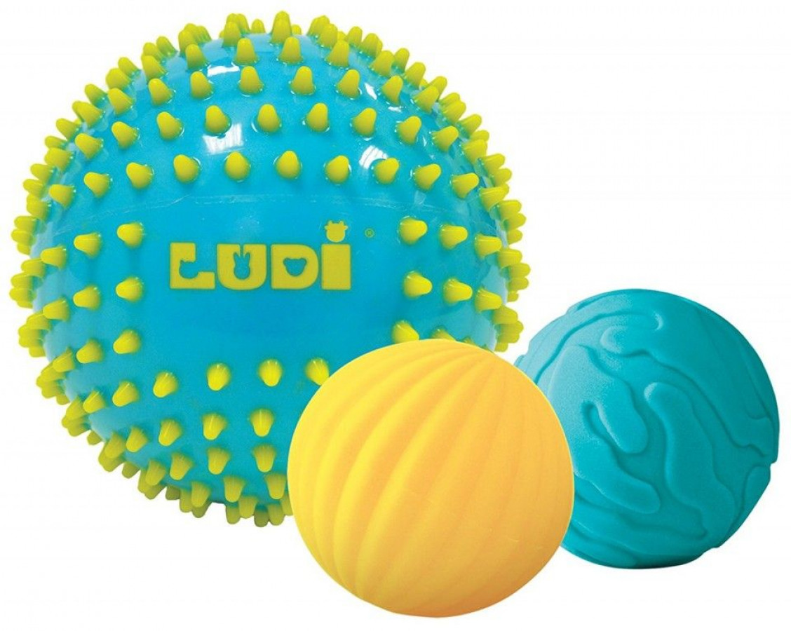 LUDI Set 3 mingii senzoriale, Bleu 1