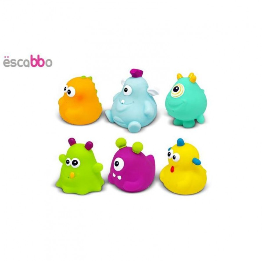 Set 6 jucarii de baie Monstruleti ESCABBO 37028 1