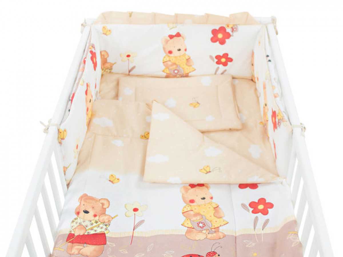 Aparatoare Laterala MyKids Teddy Gradina Maro 140x70 5