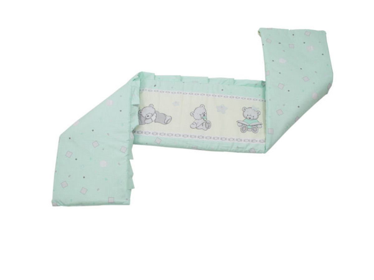 Aparatoare Laterala MyKids Teddy Toys Turquoise M2 140x70 0