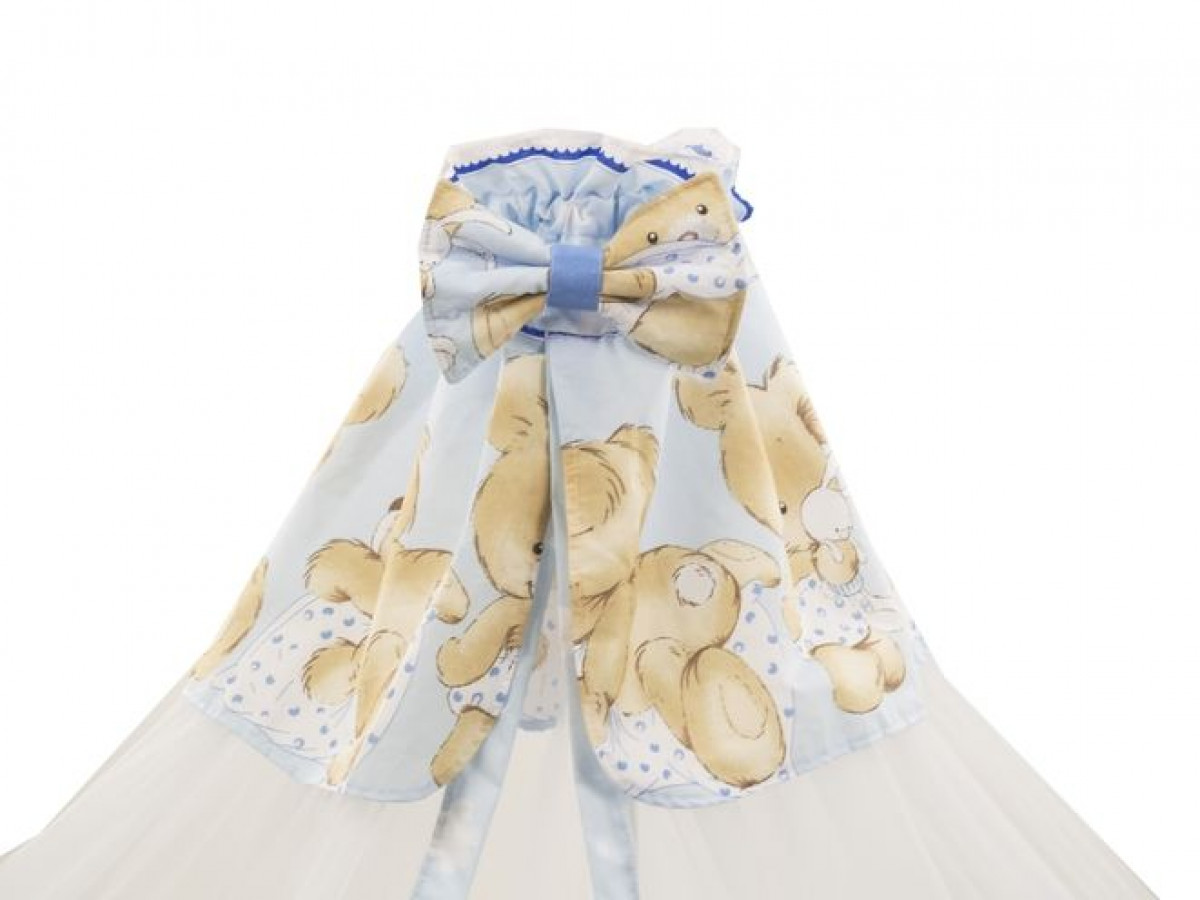 Baldachin MyKids Voal Mare Teddy Hug Blue 1