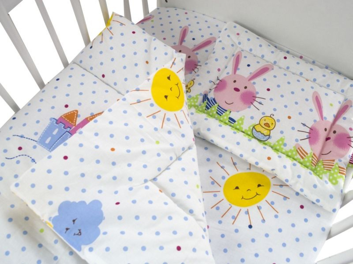 Lenjerie MyKids Funny Bunny 3 Piese 120x60 1