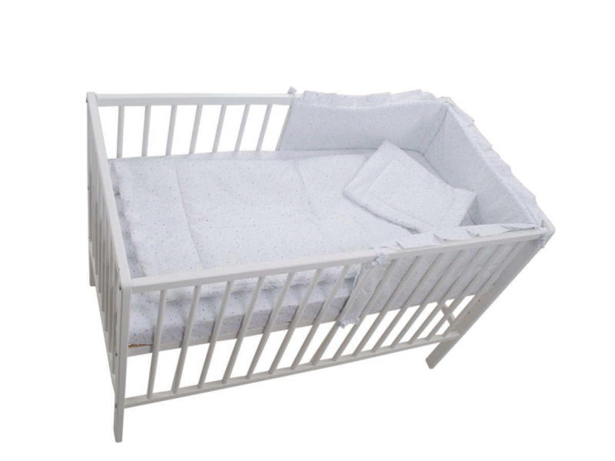 Lenjerie MyKids Little Stars Albastru 4 Piese 120x60 0