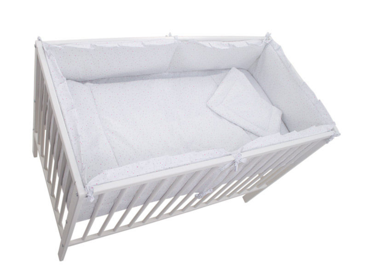 Lenjerie MyKids Little Stars Roz 4+1 Piese 120x60 0