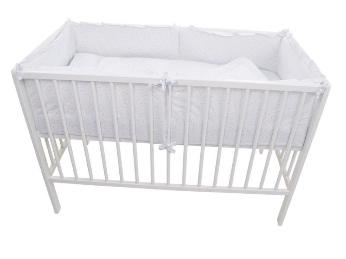 Lenjerie MyKids Little Stars Roz 4+1 Piese 120x60 2