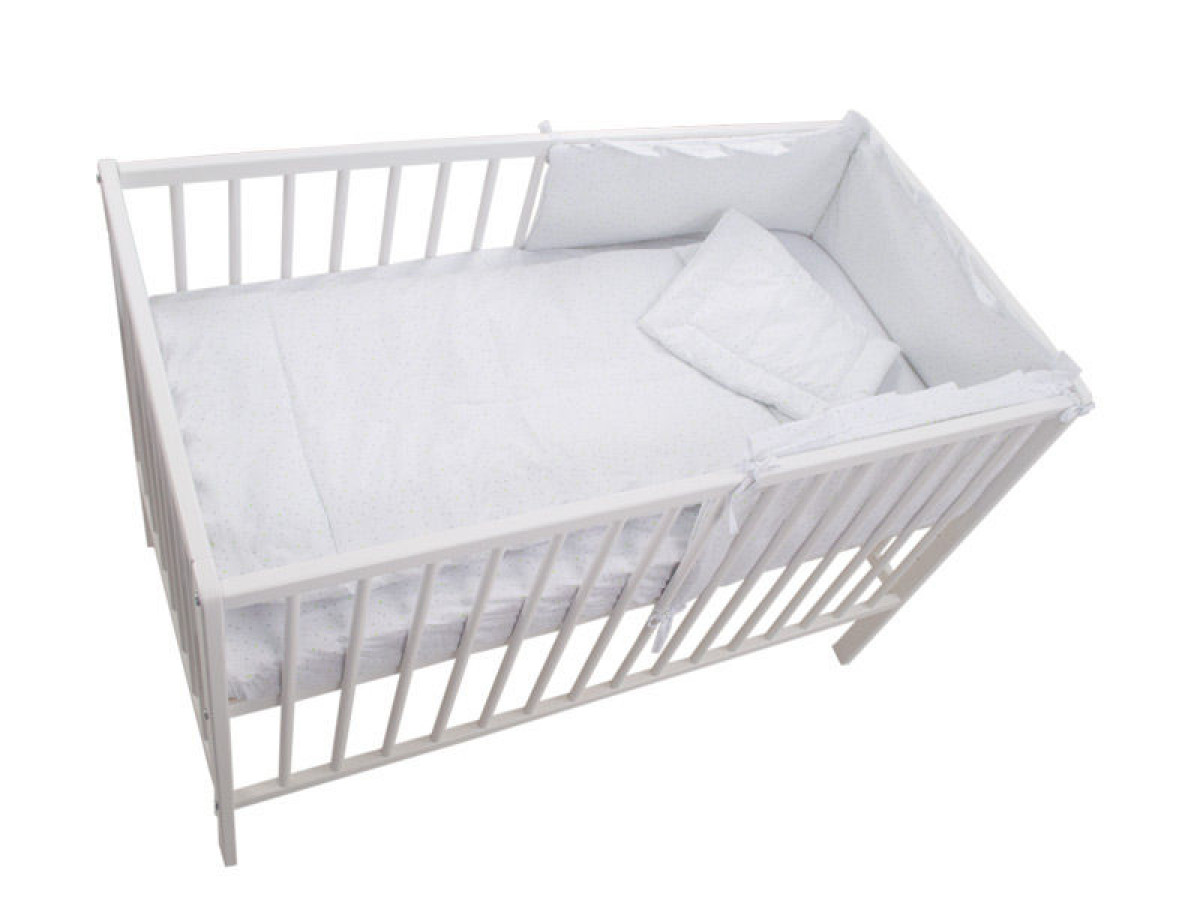 Lenjerie MyKids Little Stars Verde 4 Piese 120x60 0