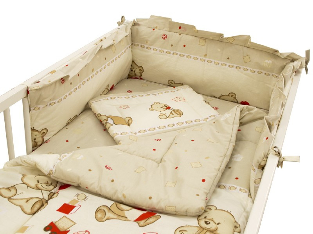 Lenjerie MyKids Teddy Toys Maro 4+1 Piese 140x70 2