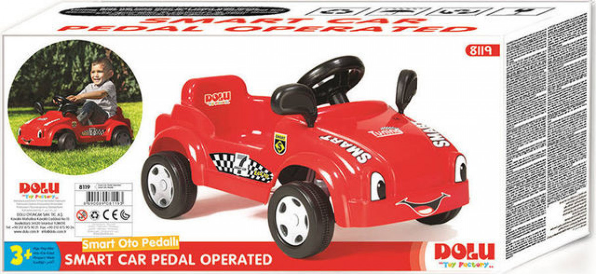 Masina Smart cu pedale rosie 1