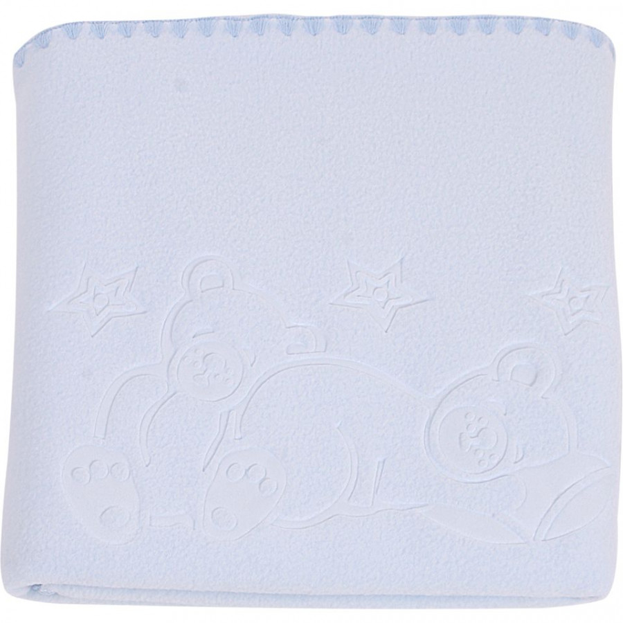 Paturica bebelusi cu model Polar Fleece 90 x 80 cm Womar Zaffiro PT-PF-03 1
