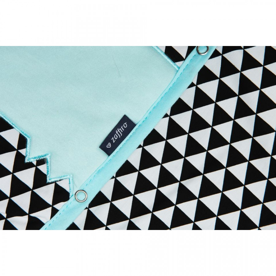 Paturica multifunctionala cu broderie Crocodil Womar Zaffiro AN-OWZF-04CR 2