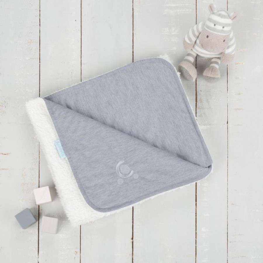 Paturica reversibila din tricot/fleece 90x70 cm Comfi Love Grey 844524 1