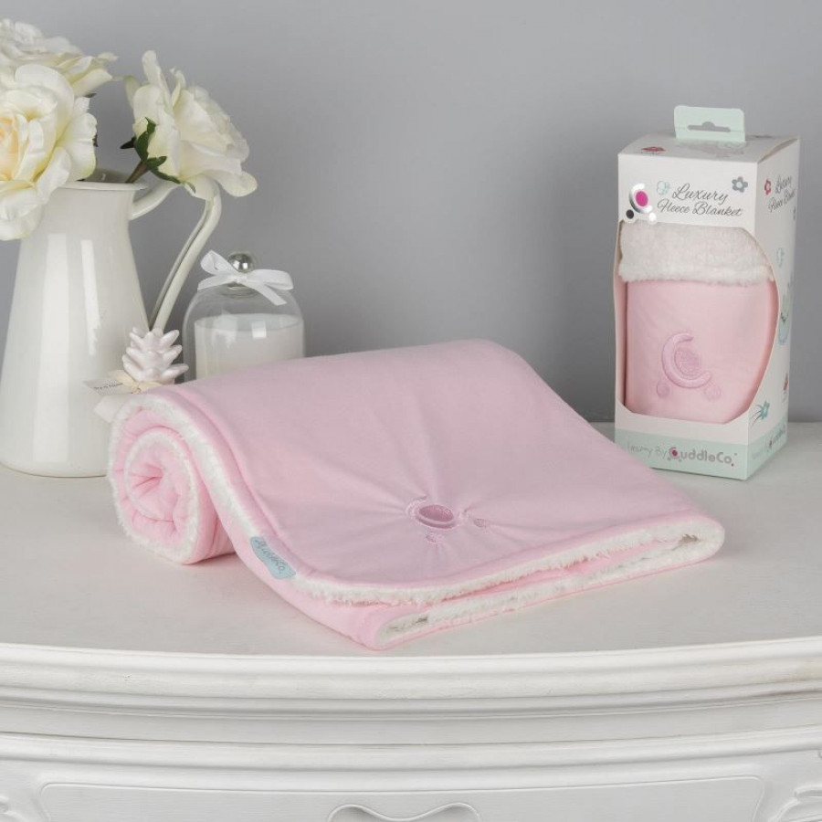 Paturica reversibila din tricot/fleece 90x70 cm Comfi Love Pink 844517 3