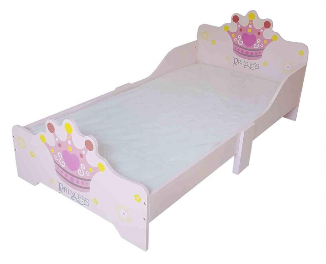 Pat cu cadru din lemn Princess 2
