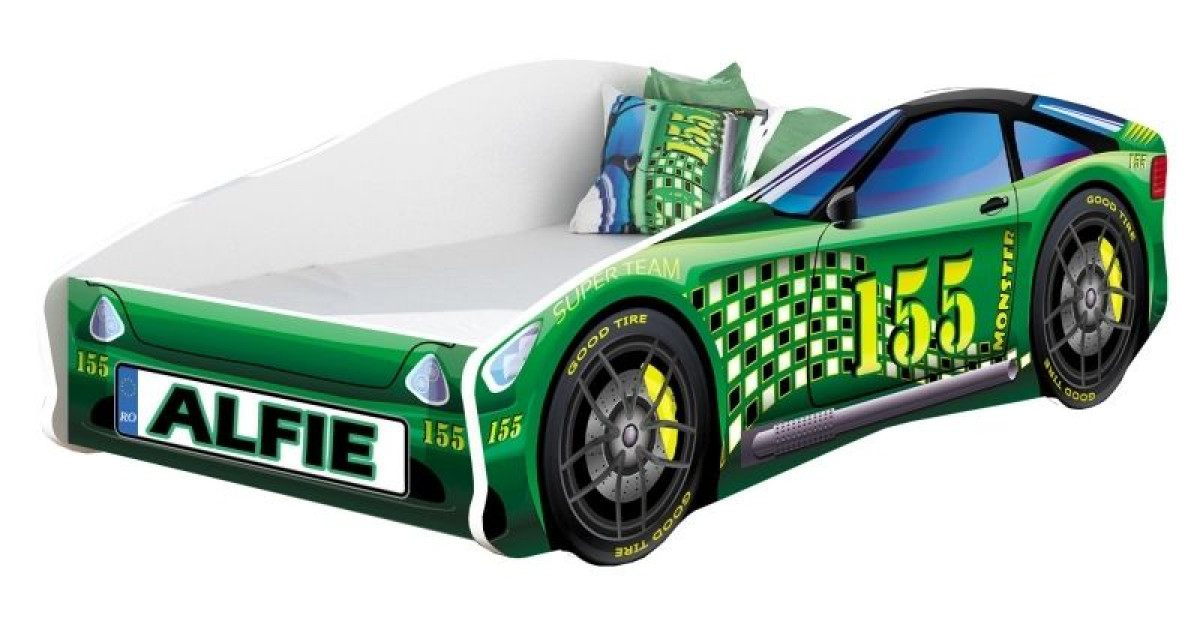 Pat Tineret MyKids Race Car 04 Green-160x80 1