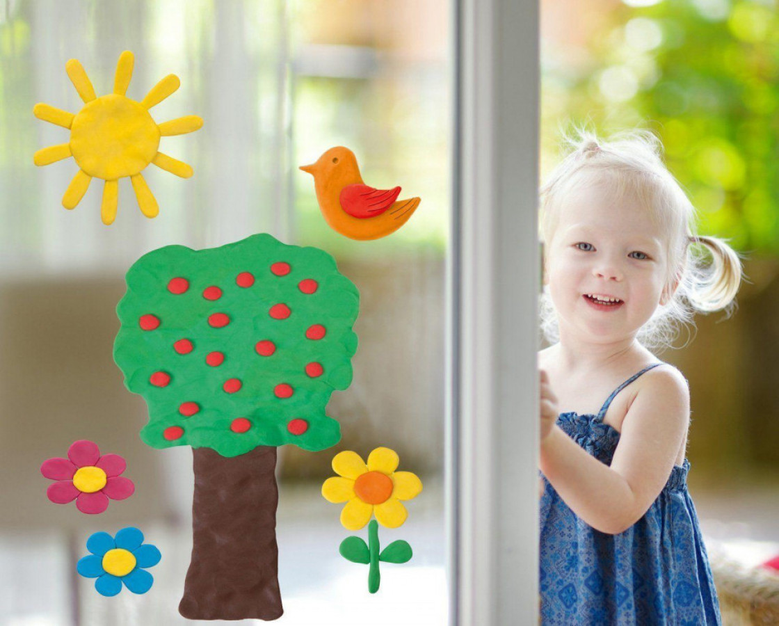 Plastilina decorativa pentru geam - MAXI 4